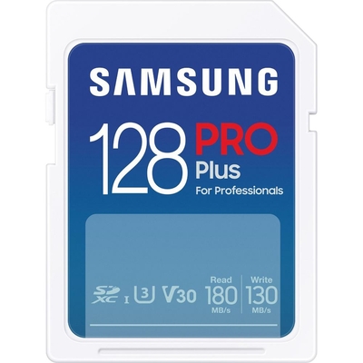 Product Κάρτα Μνήμης SDXC 128GB Samsung Pro Plus Class 10 U3 V30 UHS-I with USB Reader (MB-SD128SB/WW) base image