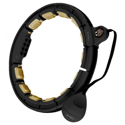 Product Hula Hoop Γυμναστικής HMS HHM13 Black/Gold Magnetic With Weight + Counter (17-44-577) base image