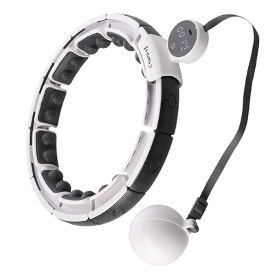 Product Hula Hoop Γυμναστικής HMS HHM16 White Magnetic With Weight + Counter base image