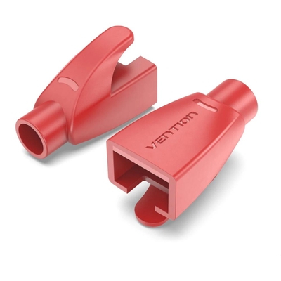 Product Κάλυμμα Βυσμάτων Vention RJ45 Strain Relief Boots Red PVC Type 50-Pack base image