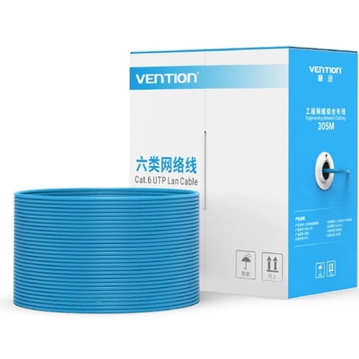 Product Καλώδιο Δικτύου Vention Cat.6 UTP Lan Oxygen-Free Copper 305M Blue base image