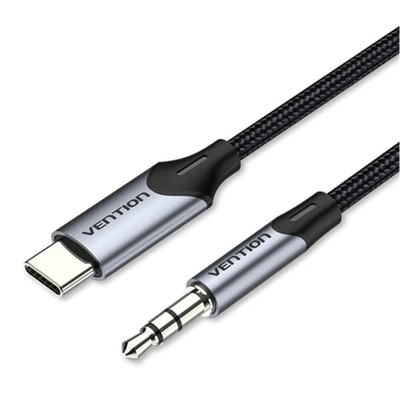 Product Καλώδιο USB Vention Type-C Male to 3.5mm Male 1M Gray Aluminum base image