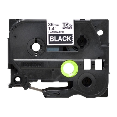Product Μελανοταινία Brother 36mm White On Black Tape base image