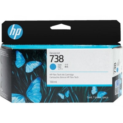Product Μελάνι HP Inkjet No.738 130-ML Cyan DesignJet base image