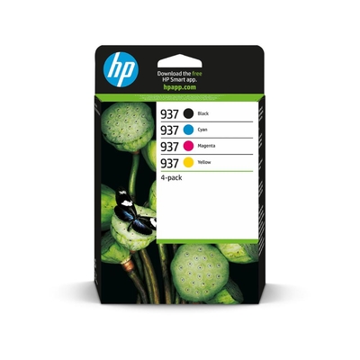 Product Μελάνι HP Inkjet No.937 CMYK 4-Pack (6C400NE) base image