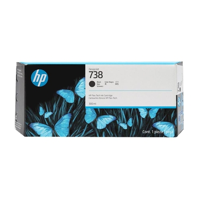 Product Μελάνι HP Inkjet No.738 300-ML Black DesignJet (498N8A) base image
