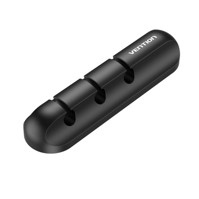 Product Clips Καλωδίων Vention 3-Ports Desktop Manager Black base image