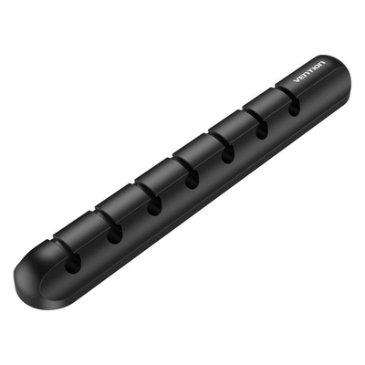 Product Clips Καλωδίων Vention 7-Ports Desktop Manager Black 2-Pack base image