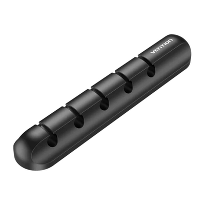 Product Clips Καλωδίων Vention 5-Ports Desktop Manager Black base image