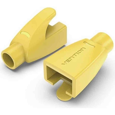 Product Κάλυμμα Βυσμάτων Vention RJ45 Strain Relief Boots Yellow PVC Type 100-Pack base image