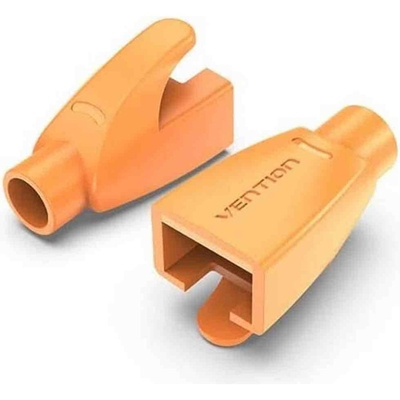 Product Κάλυμμα Βυσμάτων Vention RJ45 Strain Relief Boots Orange PVC Type 50-Pack base image