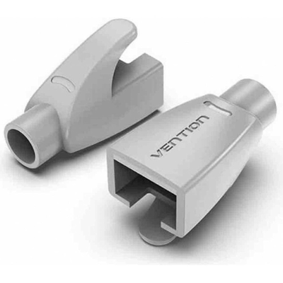 Product Κάλυμμα Βυσμάτων Vention RJ45 Strain Relief Boots Milky Gray PVC Type 50-Pack base image