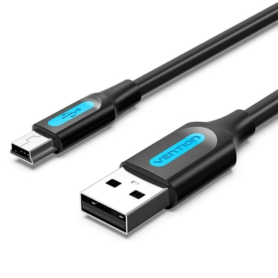 Product Καλώδιο USB Vention 2.0 A Male to Mini-B Male 2M Black PVC Type base image