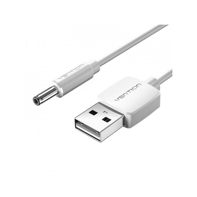 Product Καλώδιο USB Vention to DC 3.5mm Barrel Jack Power 0.5M White base image