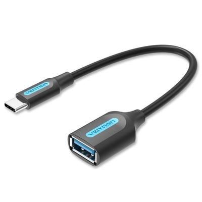 Product Αντάπτορας USB Vention 3.1 Type-C Male to A Female OTG 0.15M Black PVC Type base image