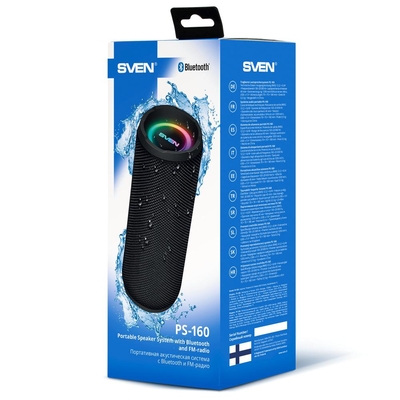 Product Φορητό Ηχείο Bluetooth Sven 2.0 PS-160 Black 2x6W base image