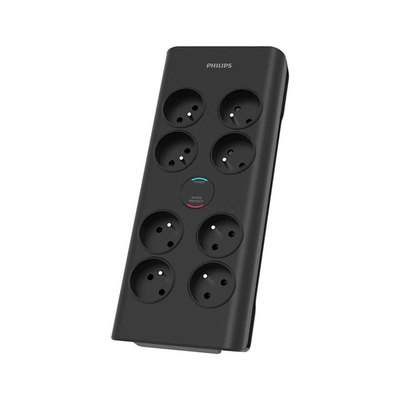 Product Πολύπριζο Ασφαλείας Philips 8 Θέσεων 2m Μαύρο (PHISPN7080BA-60) base image