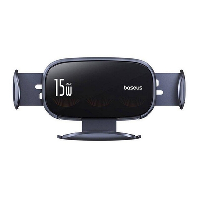 Product Βάση Κινητού Αυτοκινήτου Baseus with inductive charger LightChaser Black (C40355901111-00) base image