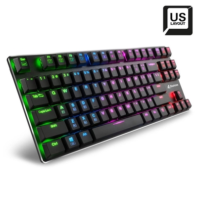 Product Πληκτρολόγιο Gaming Sharkoon PureWriter TKL RGB Μηχανικό Tenkeyless με Kailh Red διακόπτες και RGB φωτισμό Αγγλικό US (PUWRTKLRGBRD) (SHRPUWRTKLRGBRD) base image