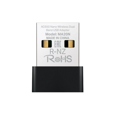 Product Αντάπτορας Δικτύου USB Mercusys AC650 Nano Wi-Fi (MA20N) base image