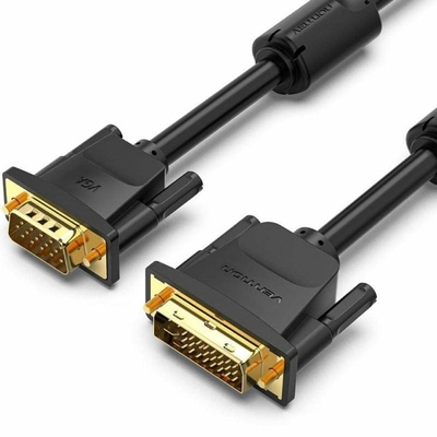 Product Καλώδιο DVI Vention (24+5) to VGA 1M Black (EACBF) base image