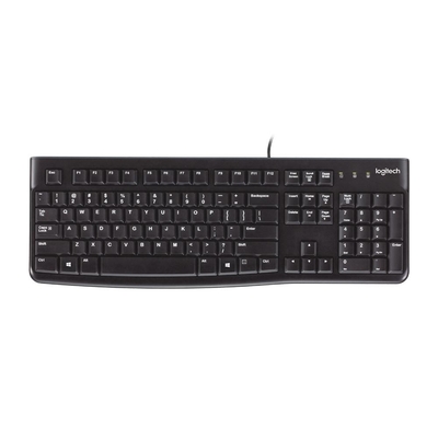Product Πληκτρολόγιο Ενσύρματο Logitech K120 USB US Black (920-002508) base image