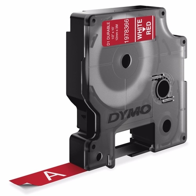 Product Ταινία Ετικετογράφου DYMO Tape White On Red 12mm (1978366) (DYM1978366) base image