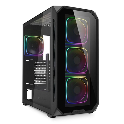 Product Κουτί Η/Υ Sharkoon AK5G RGB (Black, Tempered Glass x 2) base image