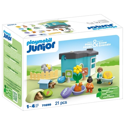 Product Playmobil Junior Ξενώνας Μικρών Ζώων για 1-4 ετών (71690) (PLY71690) base image