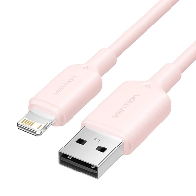Product Καλώδιο USB Vention 2.0 A M to Lightning M 2.4A 2M Pink PVC Type (LAMPH) base image