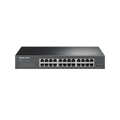 Product Network Switch Mercusys 24-port Steel Case Gigabit (MS124GS) base image