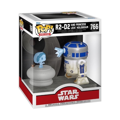 Product Funko Pop! Movies: Star Wars - R2-D2 with Princess Leia Hologram #766 (FNK37996) base image