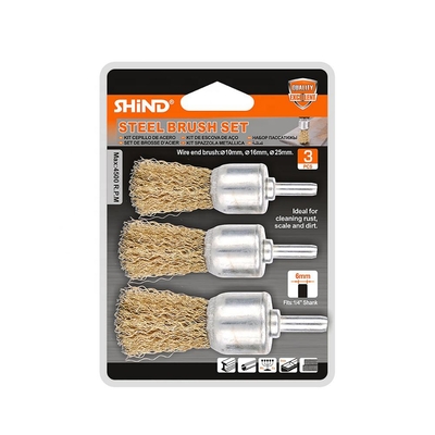 Product Σετ Συρματόβουρτσες Shind Πινελο 3 Τεμ. 10/16/25m (SHI-94943) base image