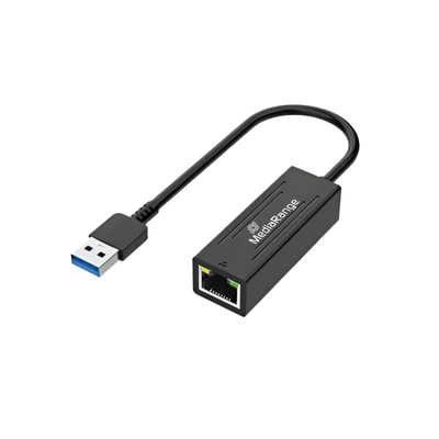 Product Αντάπτορας Δικτύου USB MediaRange-A with RJ45 Port, 10/100/1000 Mbps, 20cm, Black (MRCS238) base image