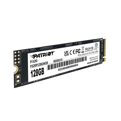 Product Σκληρός Δίσκος M.2 SSD 128GB Patriot P320 PCIe 3.0 x4 NVMe 1.3 2280 (P320P128GM28) base image