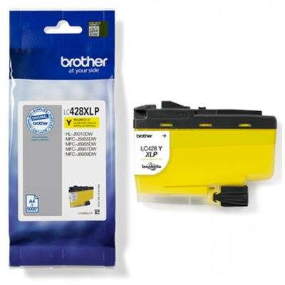 Product Μελάνι Brother INK YELLOW LC428XLYP, 5000 PAGES (MFCJ5955DW,6955DW,6957DW) base image