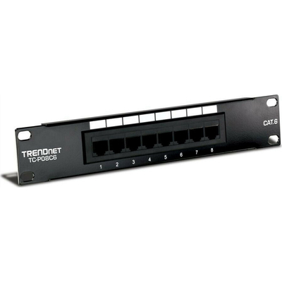 Product Patch Panel Trendnet 8-Port Cat. 5e Unshielded (10" wide) base image