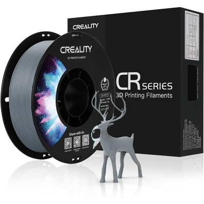 Product 3D Printer Filament Creality CR-PETG Grey Hard Glossy, Tensile Str. 49MPA 1 kg 1.75 3301030039 gray base image