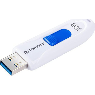 Product USB Flash 128GB Transcend 40/90 JFlash 790W USB 3.0 White base image