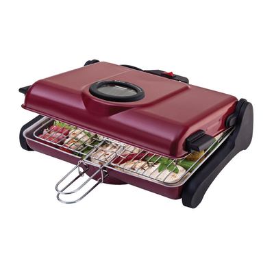 Product Ηλεκτρική Ψησταριά Primo AB661 1200W 2πλή σχάρα 34X25εκ. Κόκκινη base image