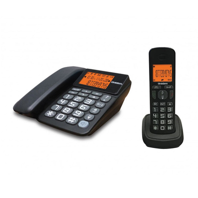 Product Ασύρματο Τηλέφωνο Uniden COMBO AT-4503 Μαύρο base image
