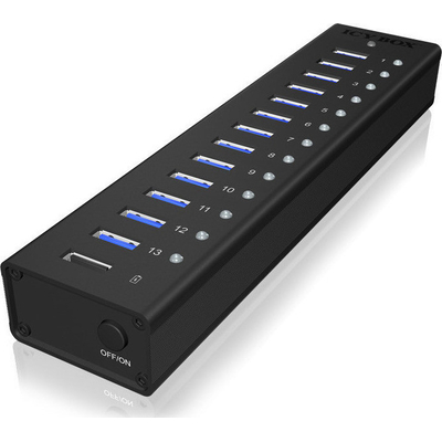 Product USB Hub Icy Box USB 3.0 13-Port active black base image