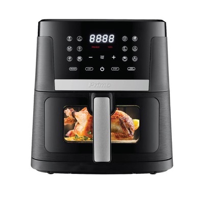 Product Φριτέζα Αέρος Primo PRAF-40423 Digital 7.5L 1800W με παράθυρο Μαύρη/Inox base image