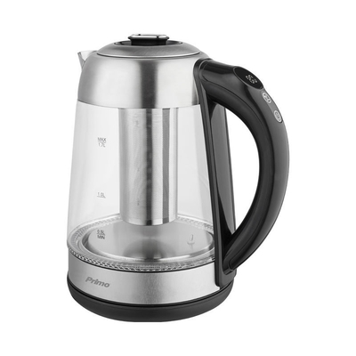 Product Βραστήρας Primo PRCK-40497 1.7L 2200W Digital Γυάλινος Inox/Μαύρος base image