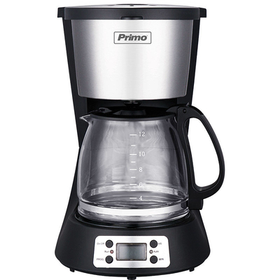 Product Καφετιέρα Φίλτρου Primo PRCM-40250 Digital Eco 1.5L 12φλ Μαύρη-Inox base image