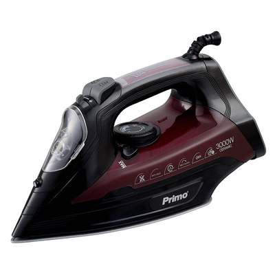 Product Σίδερο Ατμού Primo PRSI-40313 Κεραμική πλάκα 3000W Anti-drip-Anti-calc Μαύρο-Μπορντώ base image