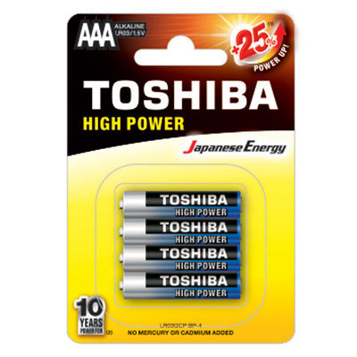 Product Μπαταρίες Αλκαλικές Toshiba AAA - LR03GCP BP-4 base image