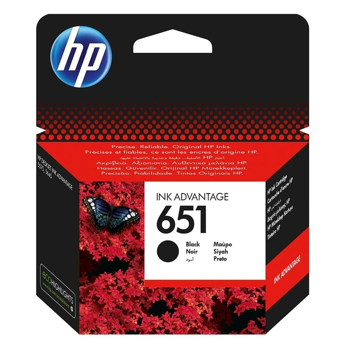 HP Μελάνι Inkjet No.651 Black C2P10AE
