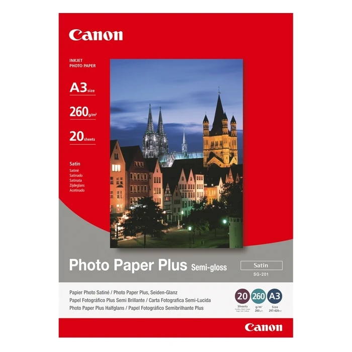 Φωτογραφικό Χαρτί Canon A3 Semi Gloss 260g/m² 20 Φύλλα (1686B026)