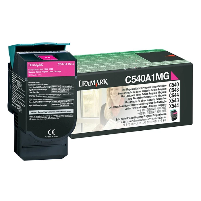 Toner Lexmark C54x/X543 SC MAGENTA TNR (1k) (C540A1M)